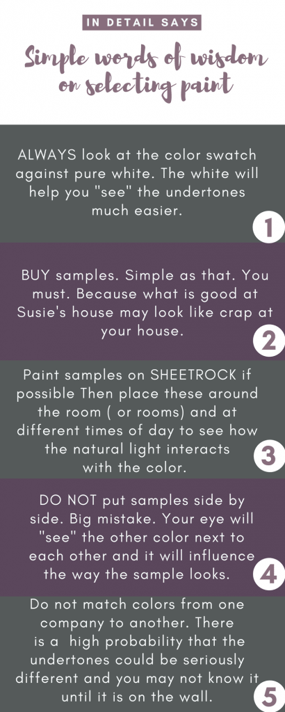 infographic on painting tips