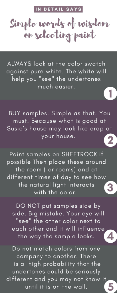 infographic on painting tips