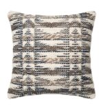 woven beige brown & navy throw pillow