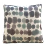 Throw pillow, Watercolor spot print, teal, purple