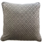 grey two-tone spotted pillow