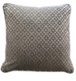 grey two-tone spotted pillow