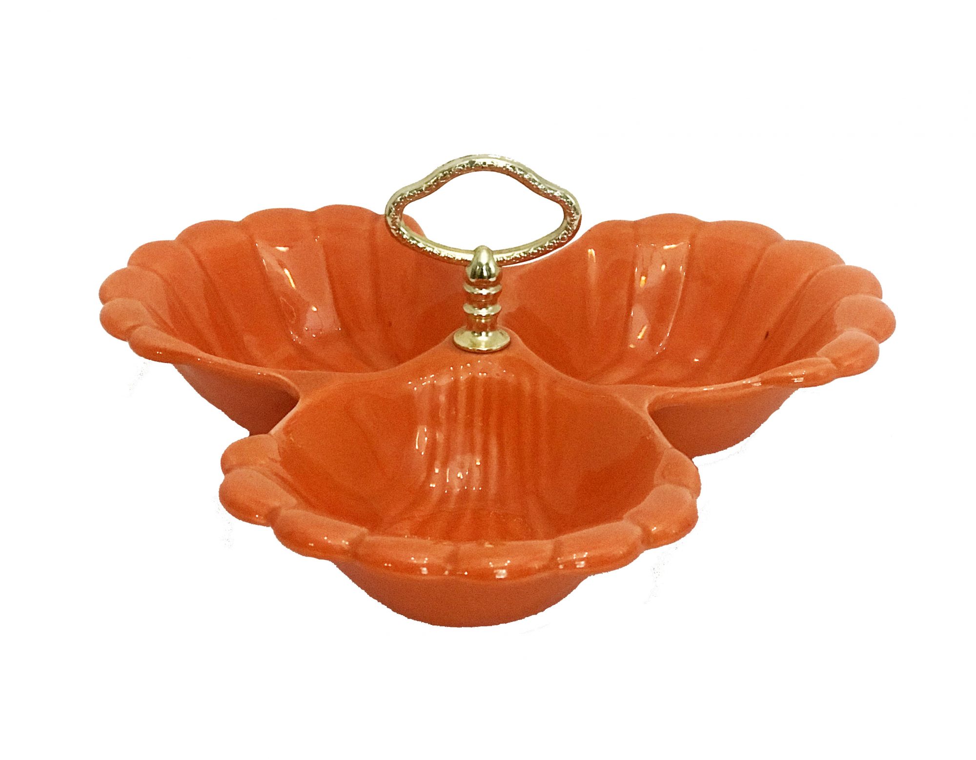 3-compartment-clam-shell-serving-dish-orange