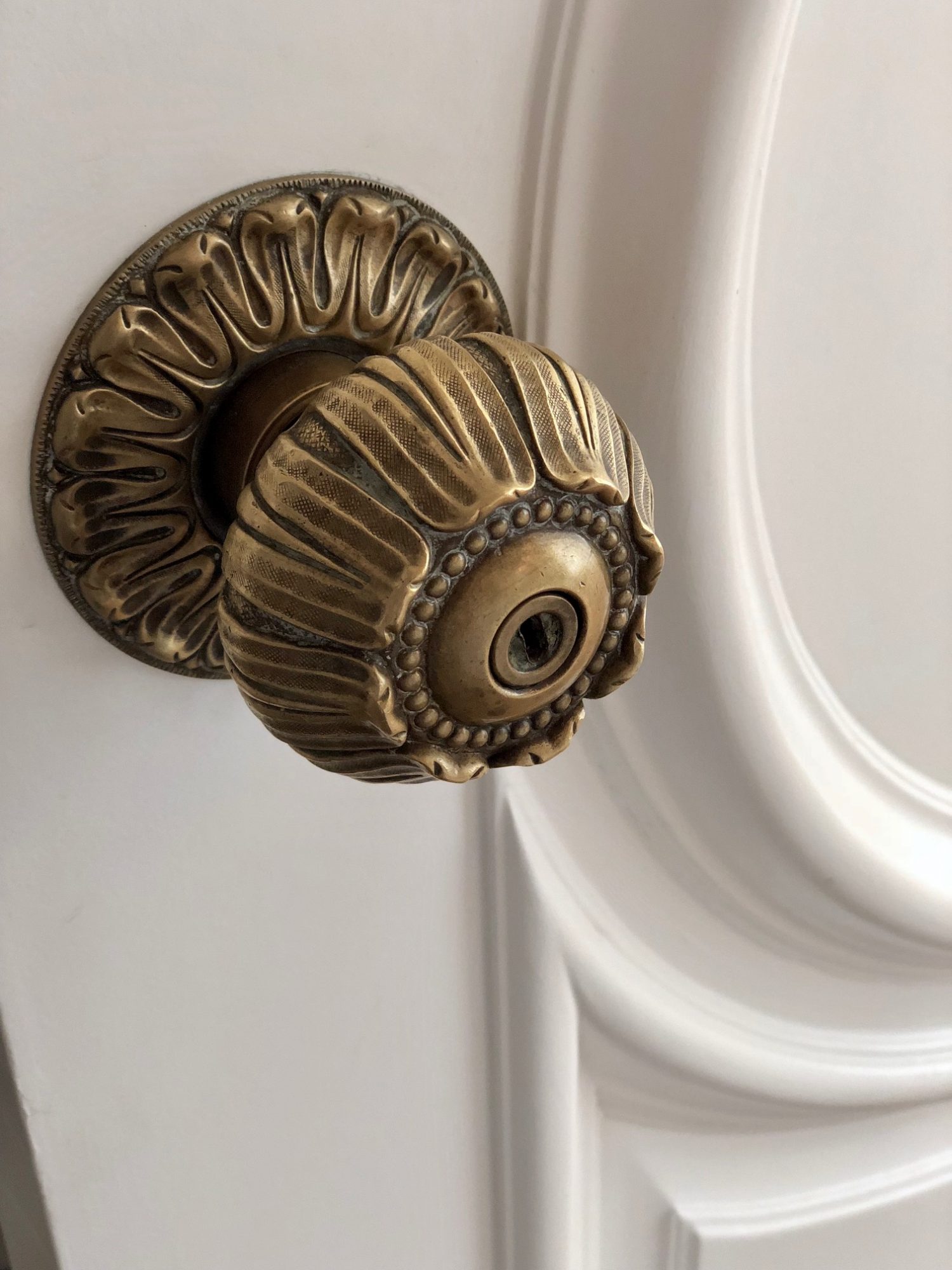 Ornate brass doorknob Ornate brass doorknob