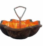 Vintage accent dish, california pottery, vintage-orange-glazed-ash-tray-2