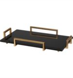 black and gold tray uttermost
