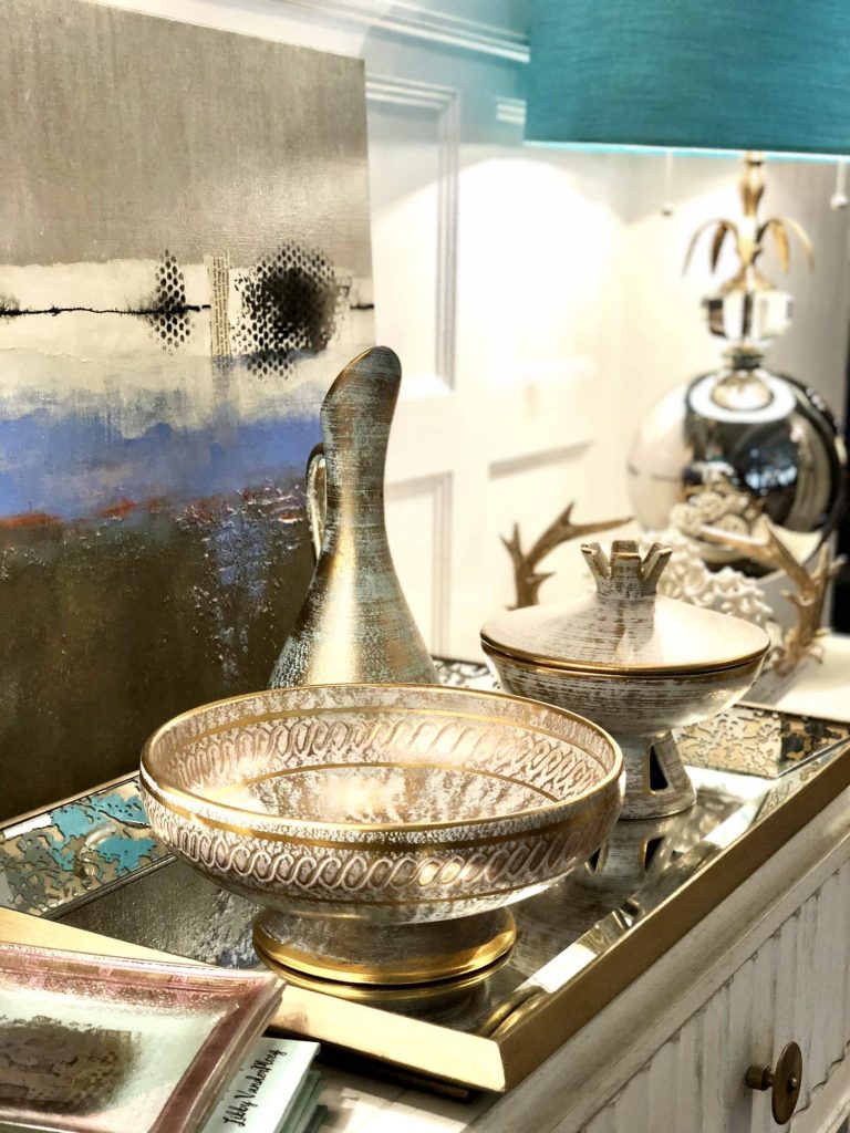 How to use vintage pottery to inspire color and pattern in your home 7 IMG 1857