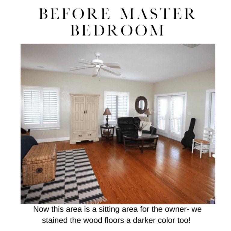 before master bedroom remodel on pensacola beach florida in detail interiors