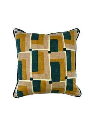 abstract throw pillow in detail interiors