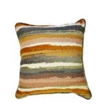 striped throw pillow in detail interiors