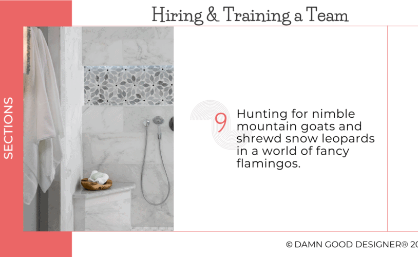 Coaching for Interior Designers on when to hire a team